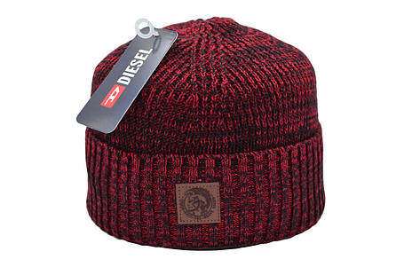 Шапка Flexfit Diesel 55-59 см Бордовий меланж (F-09118-139), фото 1