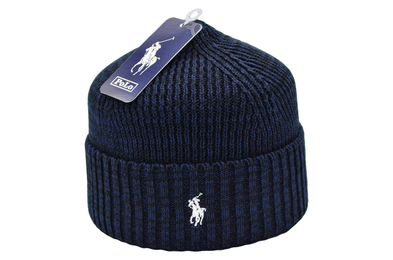 Шапка Flexfit Polo 55-59 см Синій меланж (F-09118-144)
