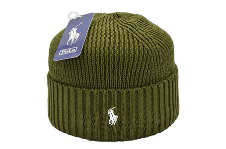 Шапка Flexfit Polo 55-59 см Оливкова (F-09118-147), фото 1