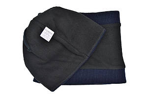 Комплект Flexfit шапка з помпоном и снуд Jeans Темно-синий (F-0918-109), фото 3