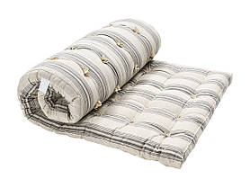 Звичайний ватний матрац односпальний 80х190 (тюф'ячна вата_тик) Тикові ватні матраци