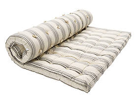 Ватний матрац двоспальний 140х190 (тюф'ячна вата_тик) Тикові ватні матраци