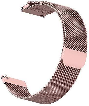 Ремінець BeWatch Міланська петля шириною 20 мм для Xiaomi Amazfit BIP Pink (1010211)