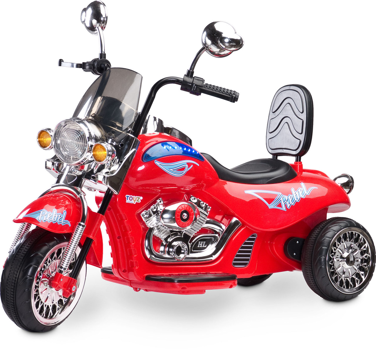 Електромотоцикл Caretero Rebel Red, фото 1