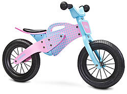 Дерев'яний беговел Caretero Enduro Pink