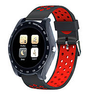 Smart часы Z1, черные с красным ремешком