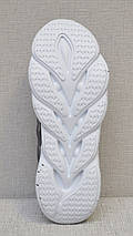 Кросівки з сітки літні Bayota A1927 сірі з білою підошвою, фото 3