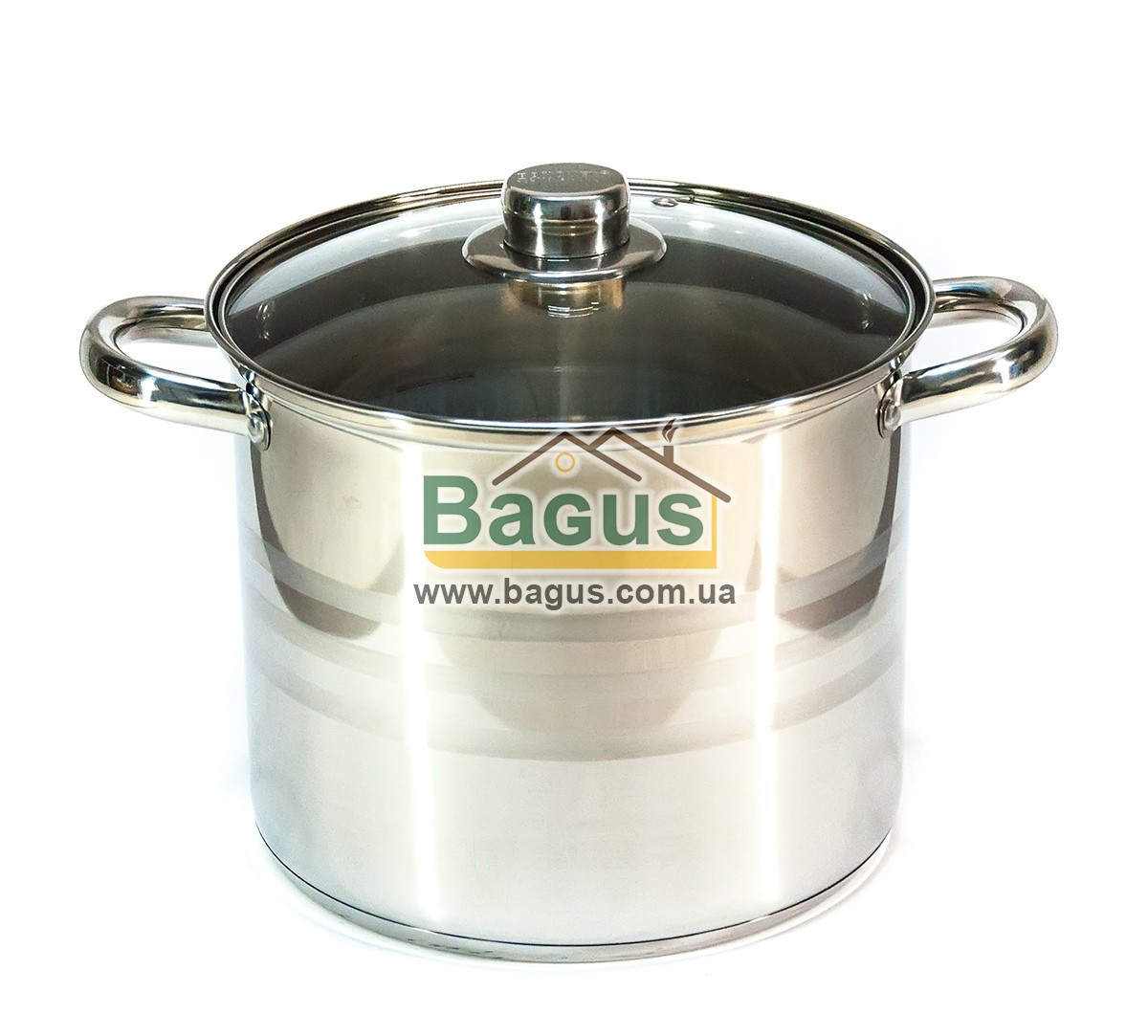 Каструля з неіржавкої сталі 7,2 л (d-22 см, h-19 см) з індукційним дном і кришкою "Living" Banquet 48722007
