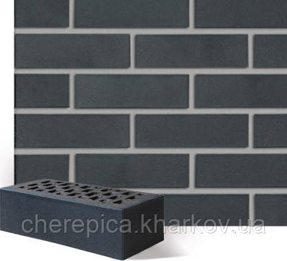 Клінкерна цегла ROBEN PORTLAND Антрацитовий гладкий, фото 1