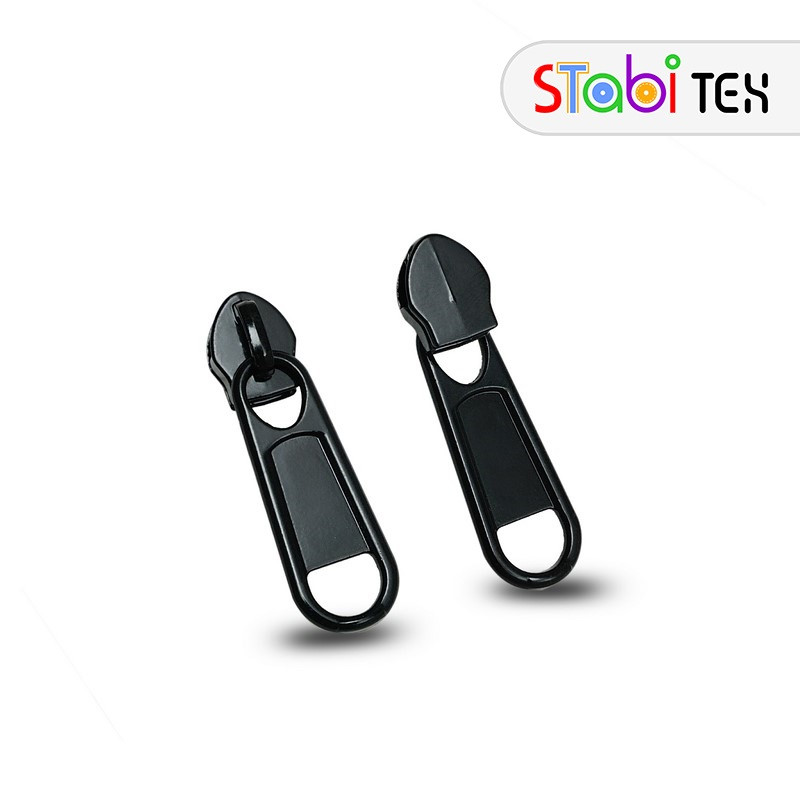 Бегунок для застежки-молнии спиральной тип7 ОБРАТНЫЙ СТРОНГ Чорний глянець