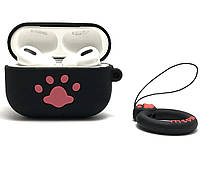 Силиконовый 3D чехол Kitty для наушников AirPods Pro. Soft-touch покрытие.