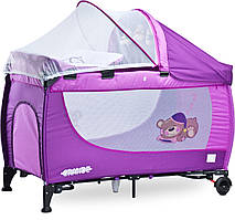 Дитяче ліжко манеж Caretero Grande 2016 Purple