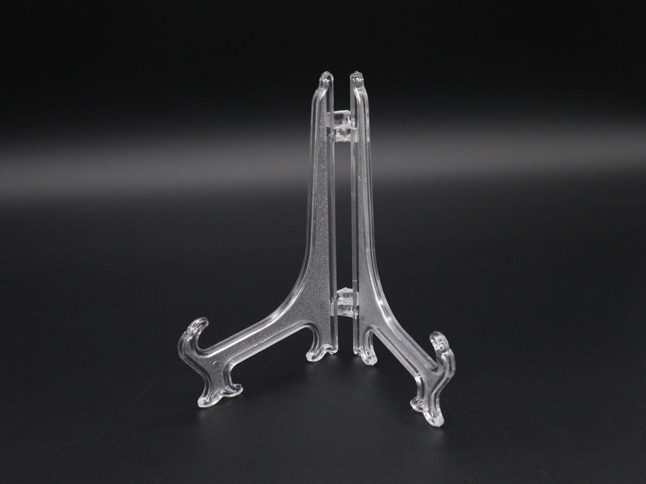 Підставка під велику декоративну тарілку, блюдо, розмірами 220х145мм, прозора з міцного пластику, фото 1