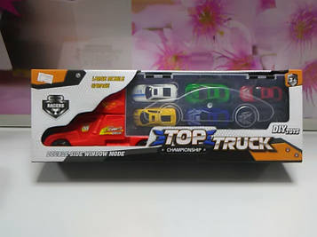 Трейлер машинка з набором машин