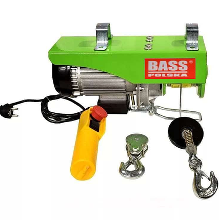 Тельфер електричний Bass Polska-150/250 кг. 1,6 кВт 12/6м, фото 1