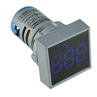 Вольтметр АСКО-УКРЕМ ED16-22 FVD синій 30-500 В АС (A0190010036)