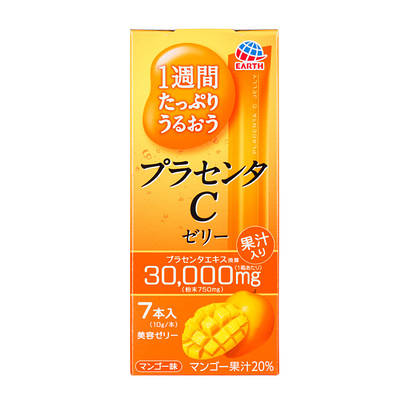 Японська питна плацента у формі желе Earth Placenta C Jelly Mango (на 7 днів) 70g