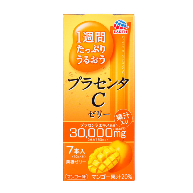 Японська питна плацента у формі желе Earth Placenta C Jelly Mango (на 7 днів) 70g