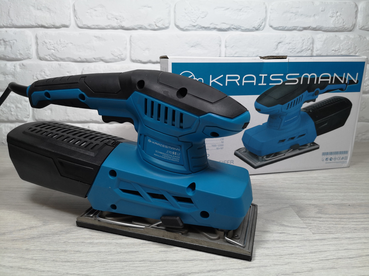 Вібраційна шліфмашина Kraissmann 270 SS 12®, фото 1