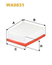 Повітряний фільтр на Рено Меган 4 (1.2 Tce турбо бензин, 1.6i 16V K4M) / WIX WA9831