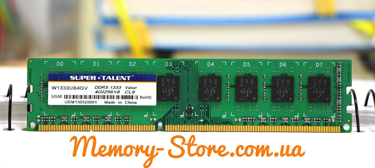 Оперативна пам'ять для ПК MIX Brand DDR3 4GB 2Rx8 PC3-10600 1333MHz Intel і AMD, б/в