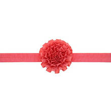 Коралова пов'язка для дітей на голову - розмір універсальний (на резинці), квітка 7см