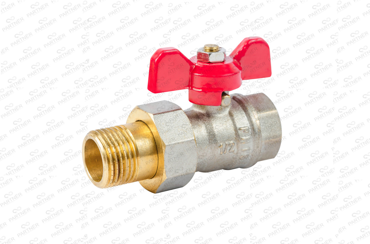 Кран з американкою (накидний гайкою) 1" Valve J.G.(AB) BRAS 59