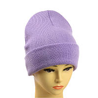 Шапка-лопата "New" без декору бузковий