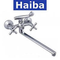 Змішувач для ванни довгий ніс HAIBA DOMINOX SATIN (CHR-143)