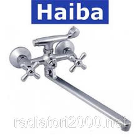 Змішувач для ванни довгий ніс HAIBA DOMINOX SATIN (CHR-143)
