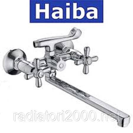 Змішувач для ванни довгий ніс HAIBA DOMINOX EURO (CHR-140)