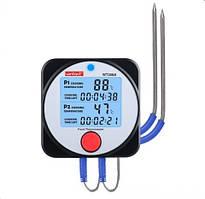 Термометр цифровий для барбекю 2-канальний Bluetooth, -40-300 °C WINTACT WT308A