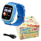 Smart годинник дитячі з GPS Q90, блакитні, фото 4