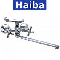 Змішувач для ванни, довгий ніс HAIBA DOMINOX SATIN EURO (CHR-140)