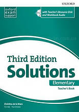 Solutions Third Edition Elementary teacher's Book with teacher's Resource Disc and Workbook Audio / Книга вчить
