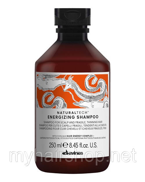 Шампунь енергетичний активний DAVINES NATURAL TECH ENERGIZING SHAMPOO 250 мл - фото 1 - id-p143095741