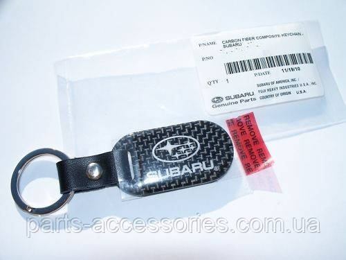 Брелок на ключі Subaru вуглецеве волокно Carbon Карбон Новий Оригінал, фото 1