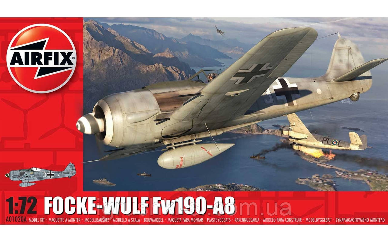 Збірна модель Airfix (1:72) Focke-Wulf Fw190A-8, фото 1
