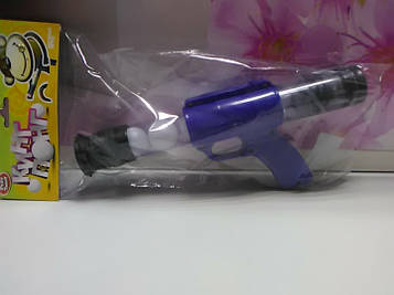 Дитячий пістолет пинтбол з м'якими патронами пластиковий синій