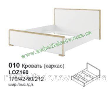 Кровать LOZ 160 (каркас) Бука (Гербор /Gerbor) 170х2120х420/900мм - фото 4 - id-p1124695659