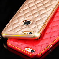 Металевий бампер для iPhone 6 зі шкіряною панеллю