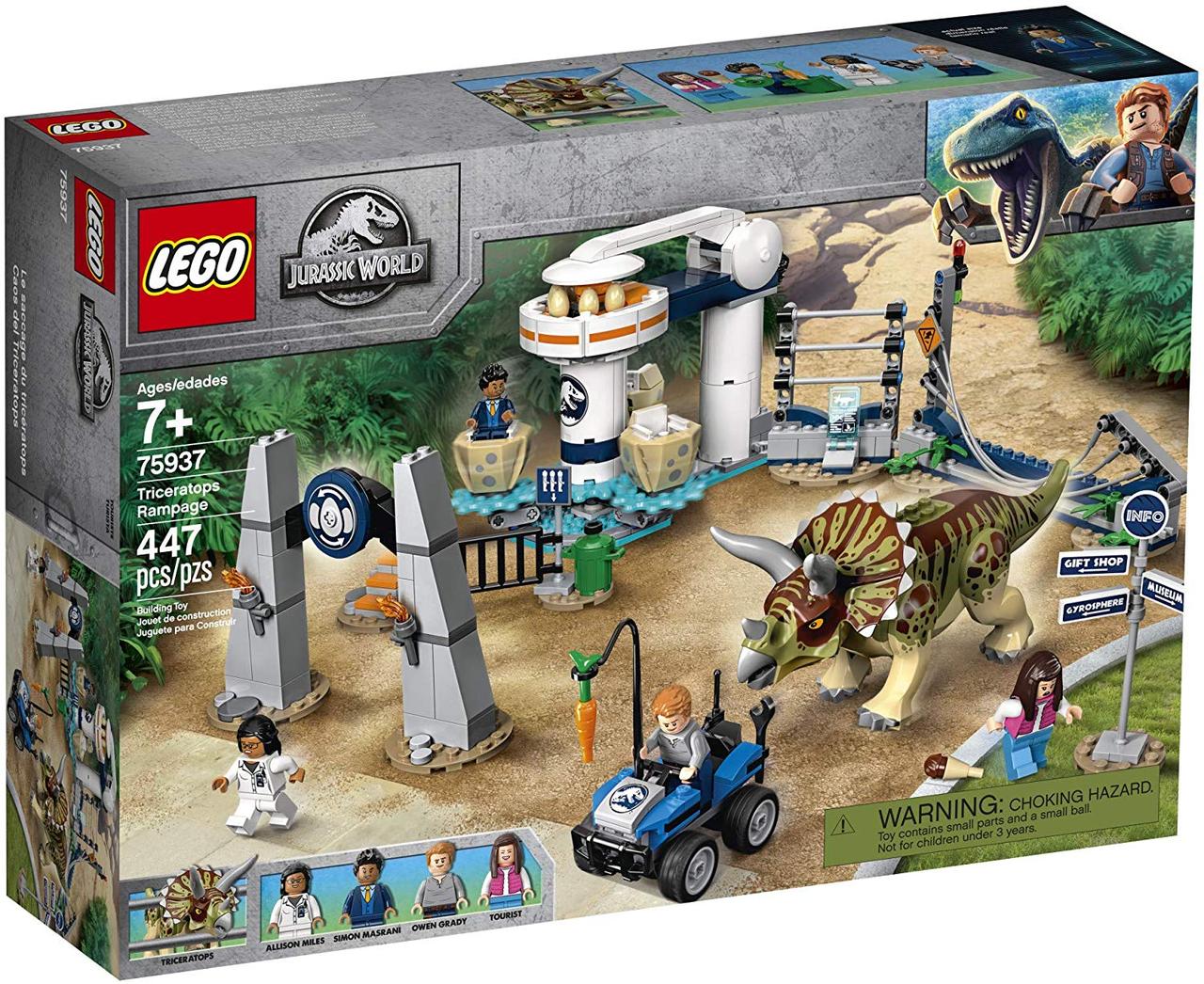 LEGO Jurassic World Яскравість нападу трицератопса (75937)
