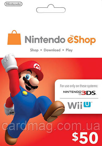 Карта поповнення Nintendo eShop Card $50 (USA), фото 1