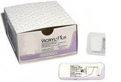 Вікріл Плюс (Vicryl Plus) 0, довжина 90 см, кол. голка 48 мм VCP370H