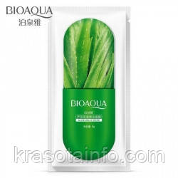 Заспокійлива маска з екстрактом Алое Віра, тканинна для особи, Bioaqua, 25 ml