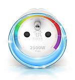 Розетковий вимикач із лічильником електроенергії FIBARO Wall Plug Тип E — FIBEFGWPE-102-5, фото 5