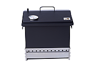 Коптильня з гідрощатворогом для горячого копчення Smoke House M Thermo термометром, фото 5