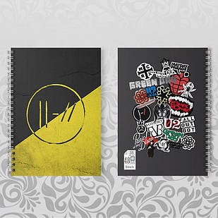 Блокнот А6 Twenty One Pilots на пружині 005