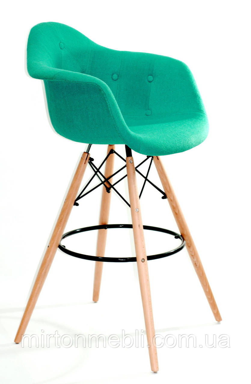 Барное кресло Leon Soft Wool, бирюзовый - фото 2 - id-p1124821025