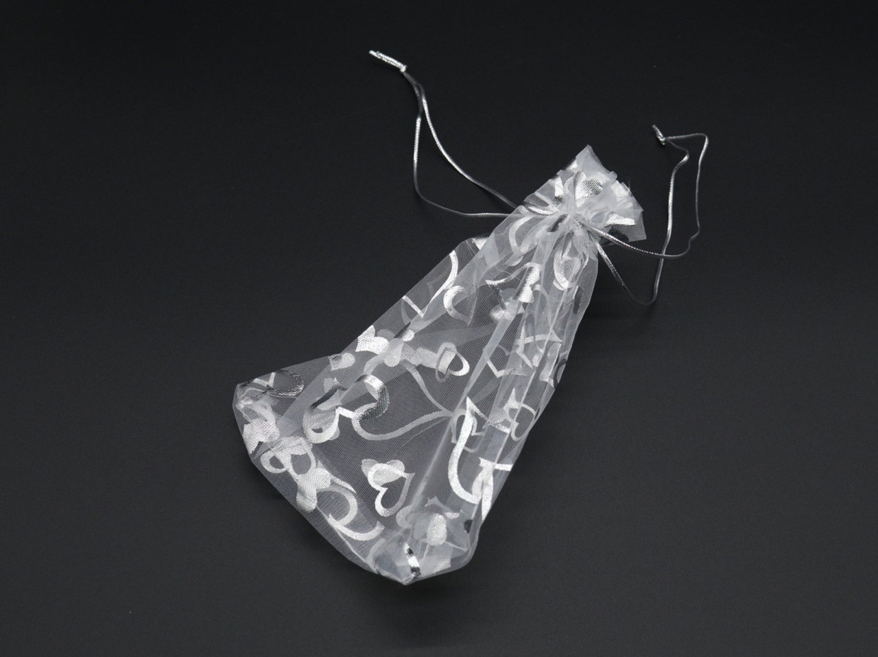 Подарочные мешочки из органзы для украшений и сувениров Цвет бело ...